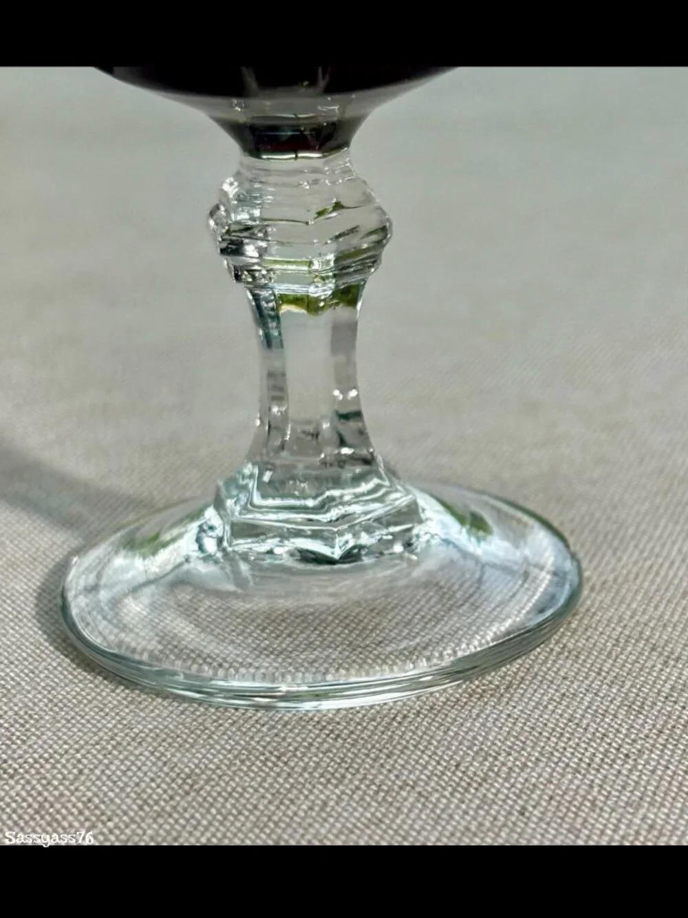🆕VTG▪️CRISTAL d-ARQUES-DURAND▪️Set of 4 Ruby Red Gothic Arch Cordial Glasses